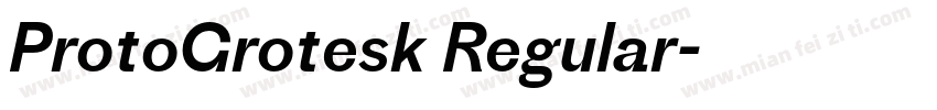ProtoGrotesk Regular字体转换